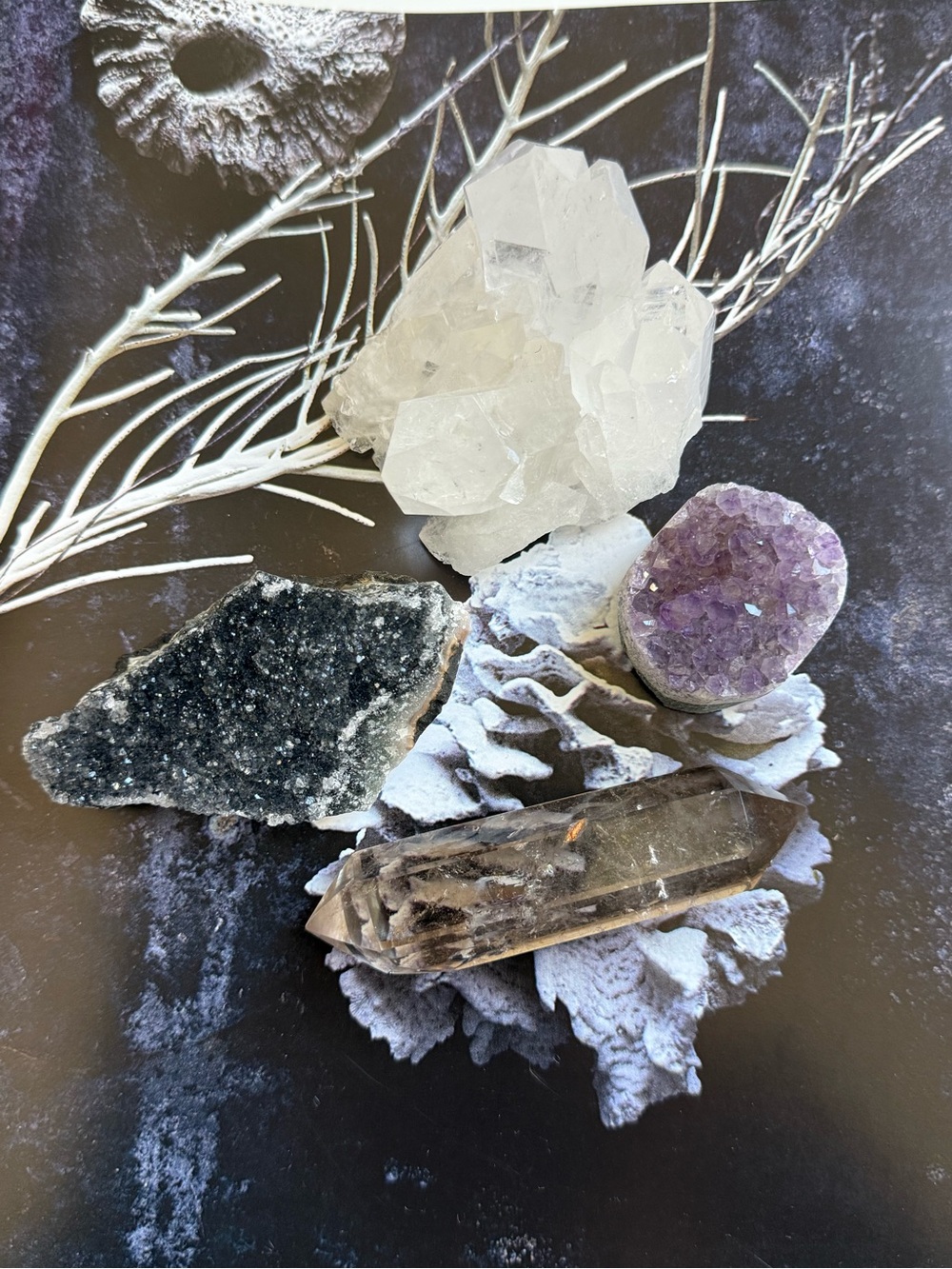 Mini Stone Specimen Collection quartz, amethyst, zeolite